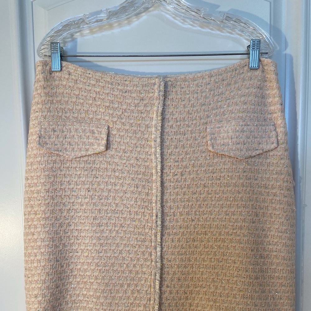 St John metallic knit skirt